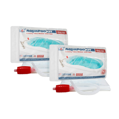 AquaPod 2 pack packaged in bags